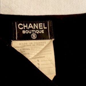 Chanel asymmetric slit skirt